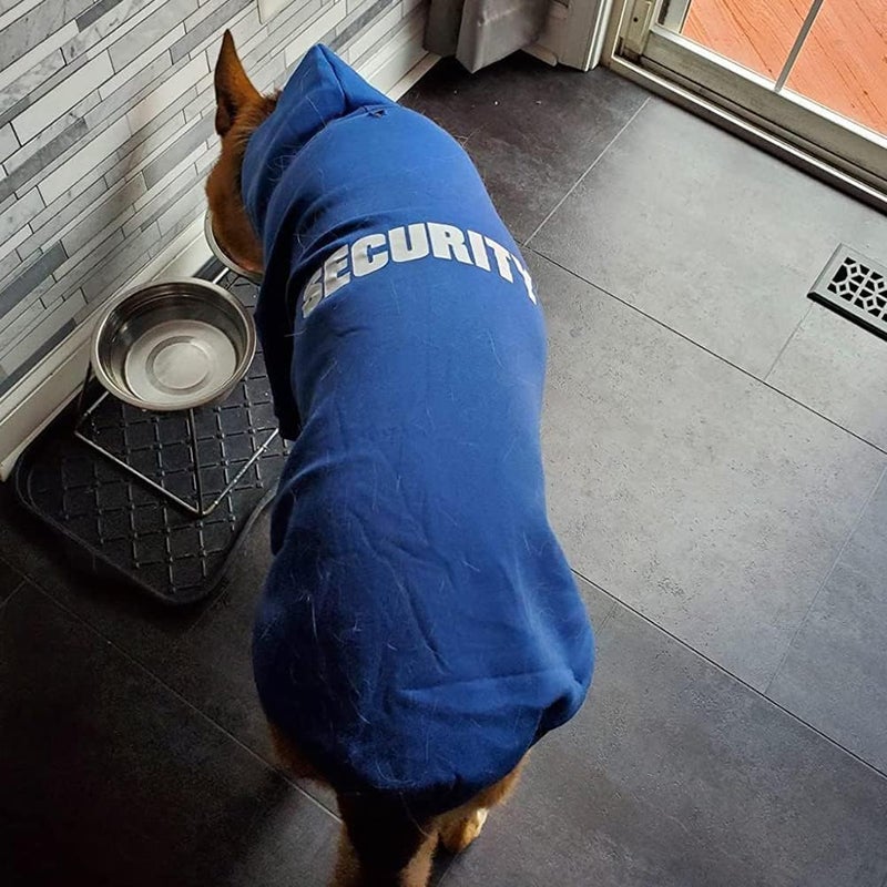 BINGPET Security Dog Hoodies Puppy Sweater Cold Weather Dog Coats Soft Brushed Fleece Pet Clothes Hooded Sweatshirt for Dog Cat - Image 5